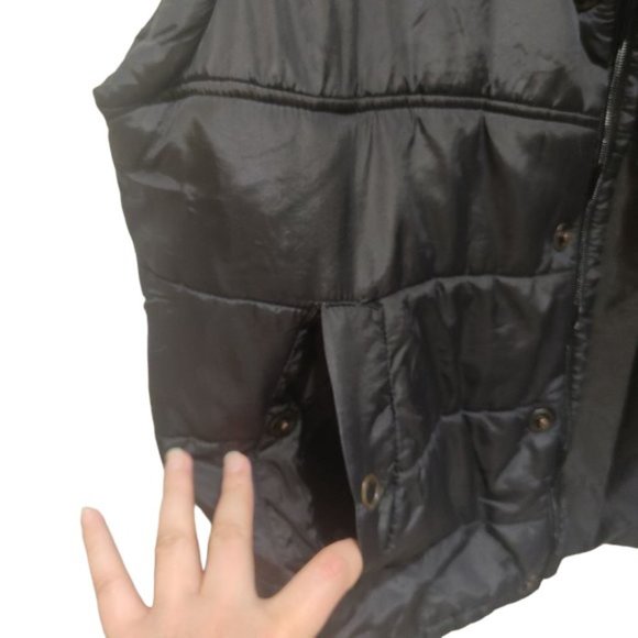 Unionbay Vest Men's Size Large Black Snap Puffer Pockets - Picture 5 of 10